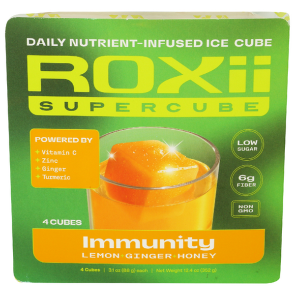 Roxii Lemon Ginger Honey Immunity Supercube 4 Pack Same-Day