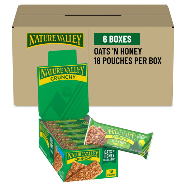 Nature Valley - Oats 'N Honey Crunchy Granola Bars - 18/1.5 oz
