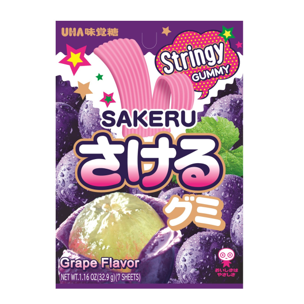 Sakeru Grape Stringy Gummy Same-Day Delivery | Marukai Wholesale Mart