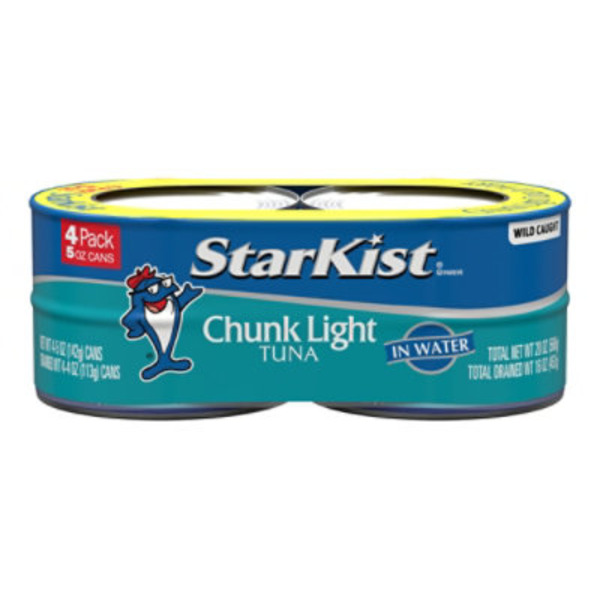 StarKist Tuna, Chunk Light, 4 Pack