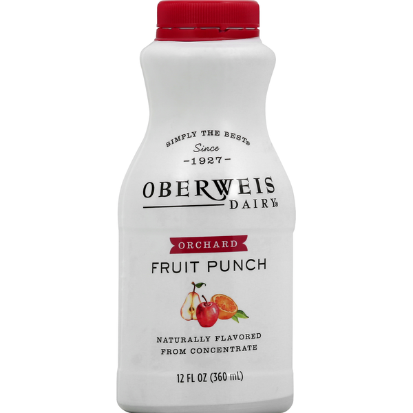 Oberweis Dairy Fruit Punch, Orchard (12 oz) Instacart