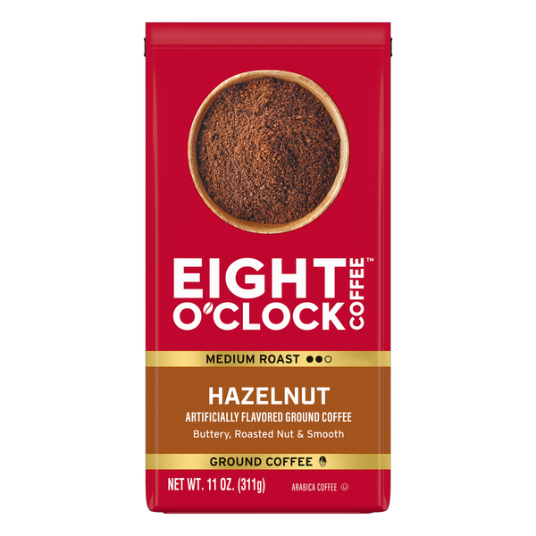Eight O’Clock Medium Roast Ground Hazelnut Coffee