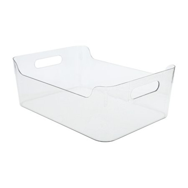 Room 2 Room Plastic Storage Bin, Large - Clear