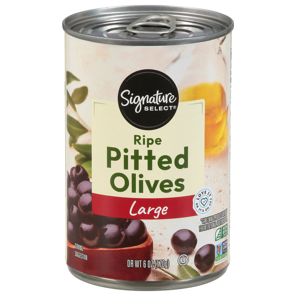 Signature SELECT Pitted Olives, Large, Ripe