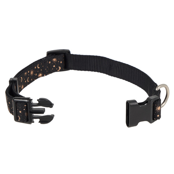 Top Paw Celestial Dog Collar, Small -Black