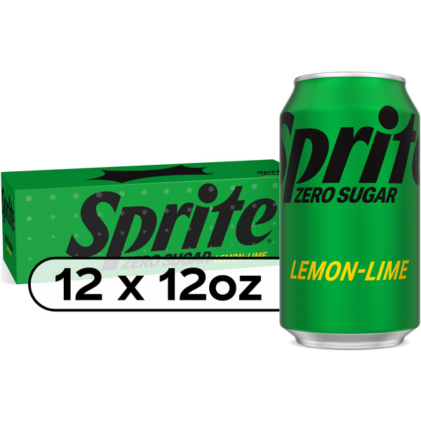 Sprite Zero Sugar Lemon-Lime Caffeine Free Soda Fridge Pack Cans