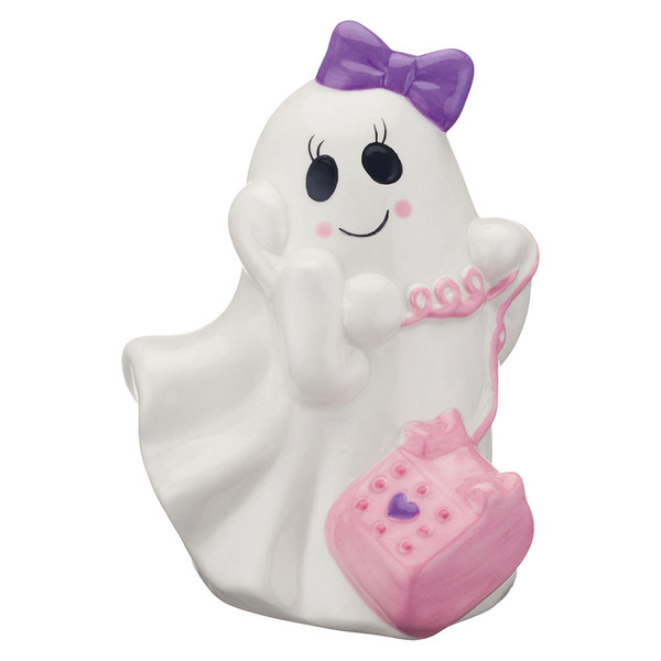 The Halloween Collection Pastel Ceramic Ghost, Telephone Same-Day