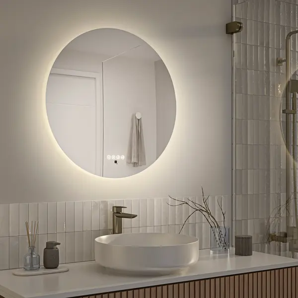 Artika Milan LED Wall Mirror With Integrated Defogger
