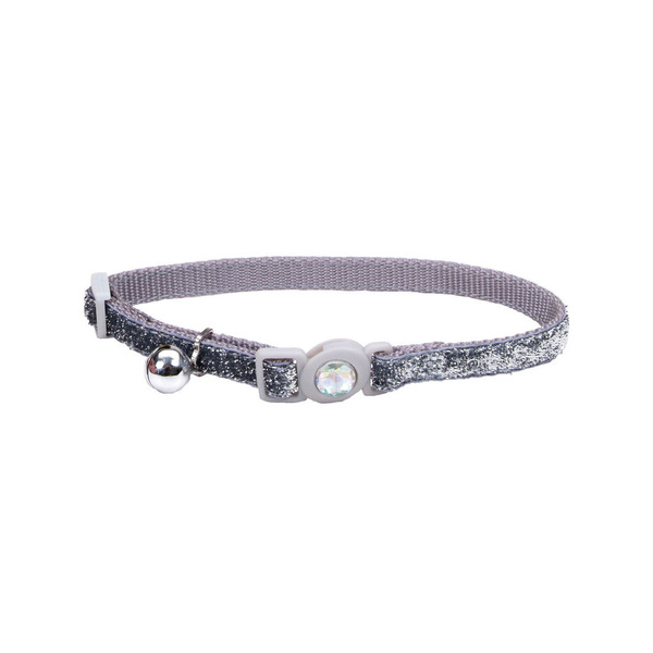 Coastal Pet 3/8" Silver Safe Cat Jeweled Buckle Breakaway Cat Collar