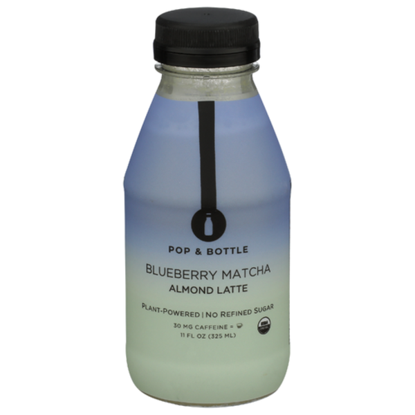 Pop & Bottle Organic Blueberry Matcha Almond Latte