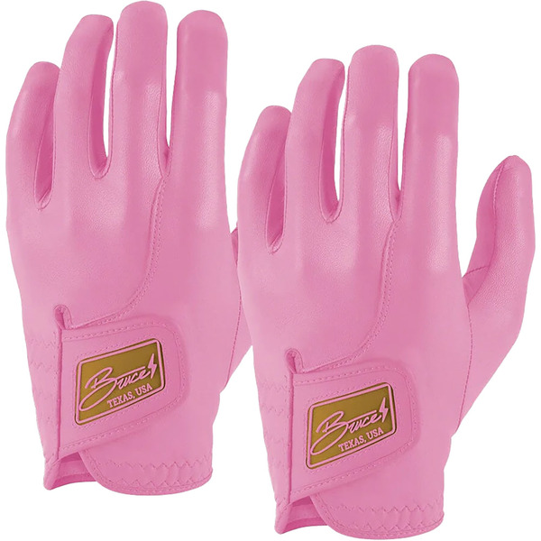 BRUCE BOLT Youth Original Series Golf Glove, L, Regular, Left Hand, 2 Pack - Pink