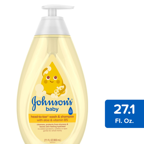 Johnson's Head-To-Toe 2-in-1 Baby Wash & Shampoo, 27.1 fl. oz