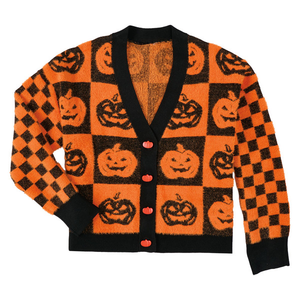 Serra Orange Halloween Cardigan - XL Same-Day Delivery or Pickup
