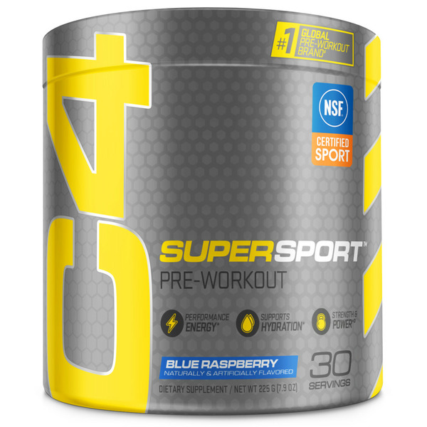 C4 Energy C4 SuperSport Pre Workout, Blue Raspberry Same-Day