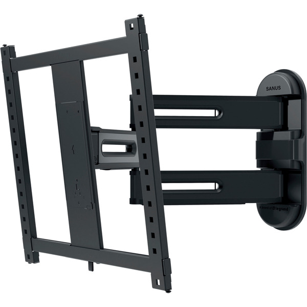 SANUS Advanced Full Motion 4D + Shift TV Wall Mount - Black