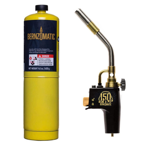 Bernzomatic Duracast 8000 Torch Kit With 14.1 Oz. Map-pro Cylinder And Premium Blow Torch With Adjustable Flame