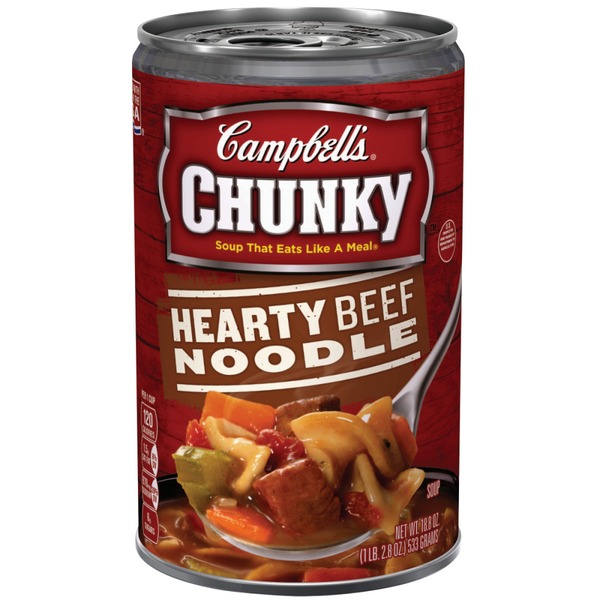 Campbell's® Hearty Beef Noodle Soup (18.8 oz) - Instacart