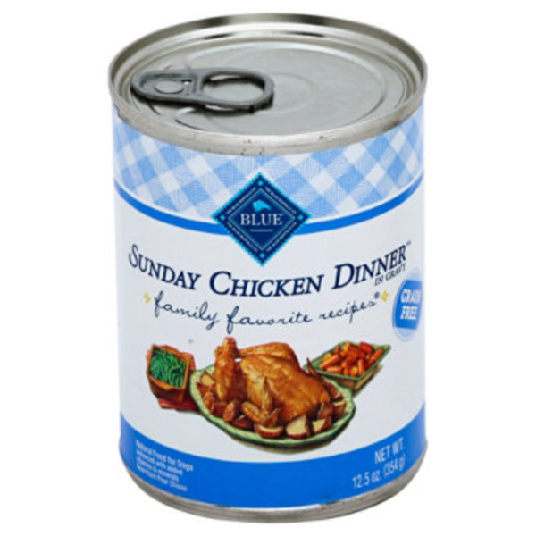 Blue Buffalo Family Favorites Natural Adult Wet Dog Food, Sunday Chicken