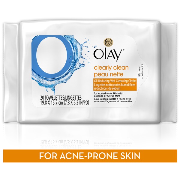 oil of olay cleansing wipes