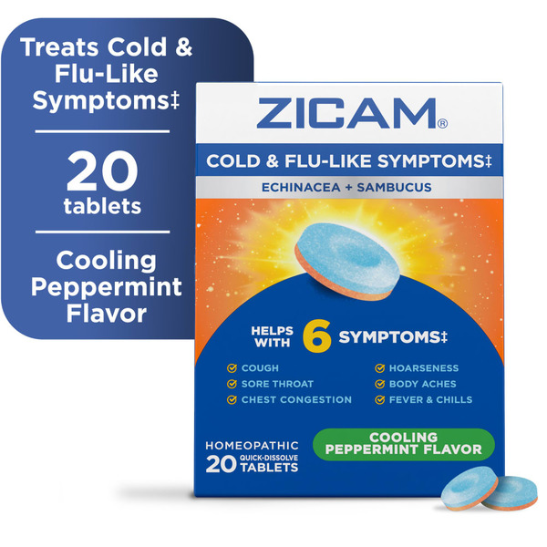 Zicam Cold & Flu-Like Symptoms With Echinacea And Sambucus Same
