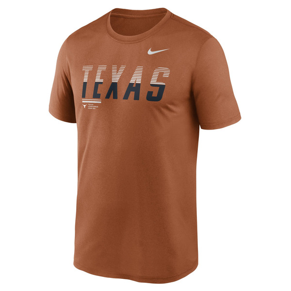 Nike Men's Texas Longhorns Dri-FIT Legend Gradient T-Shirt, S - Desert Orange