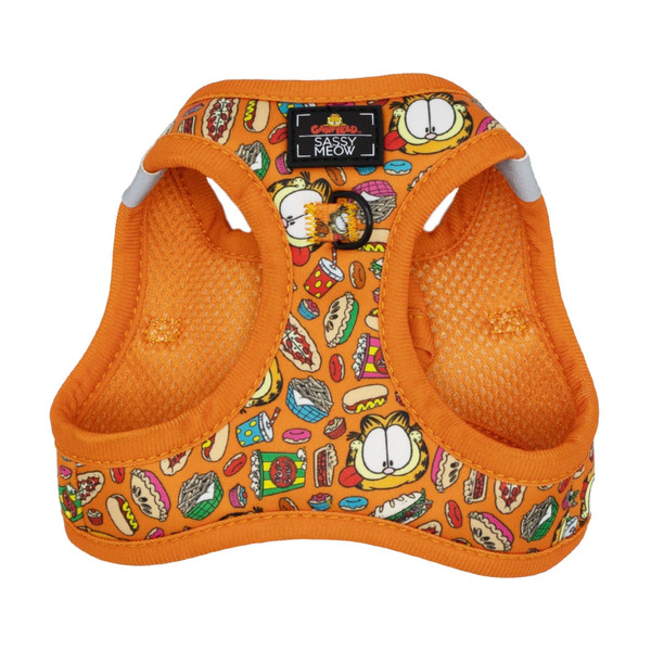 Sassy Meow Garfield Cat Harness, X-Small - Orange