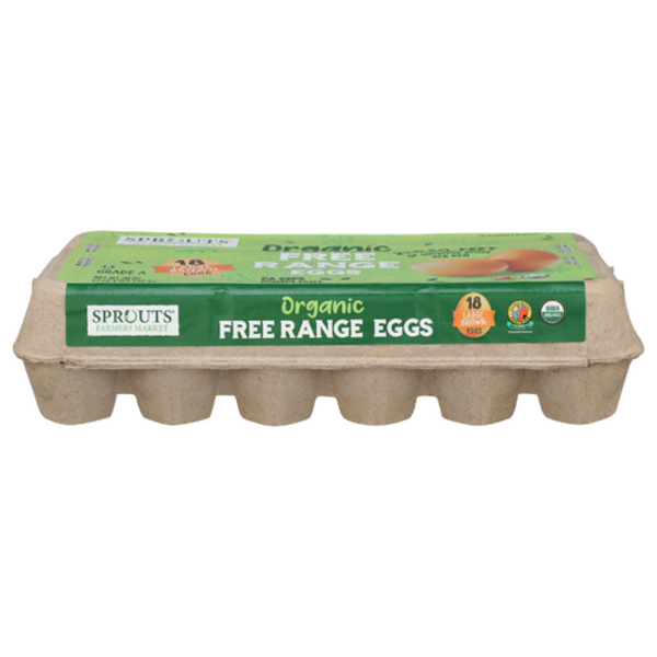 Sprouts Organic Free Range Large Grade A Brown Eggs Same-Day