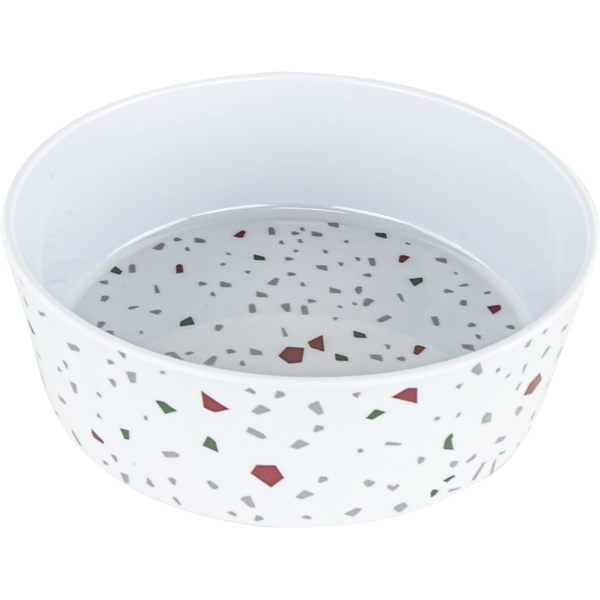 Play On Bamboo Melamine Terrazo Dog Bowl