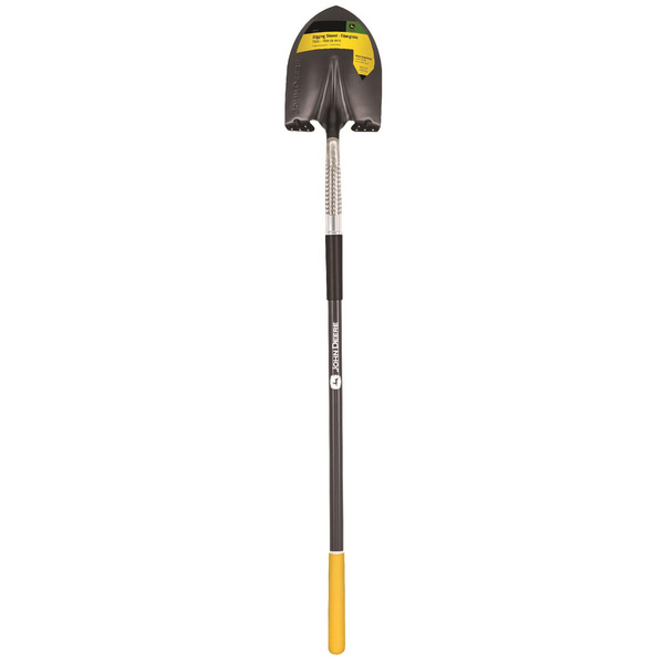 John Deere Steel Round Digging Shovel With Fiberglass Handle - 59"