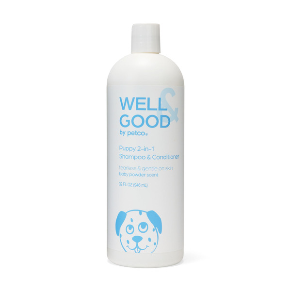 Well & Good Puppy 2-in-1 Shampoo & Conditioner - Baby Powder Scent