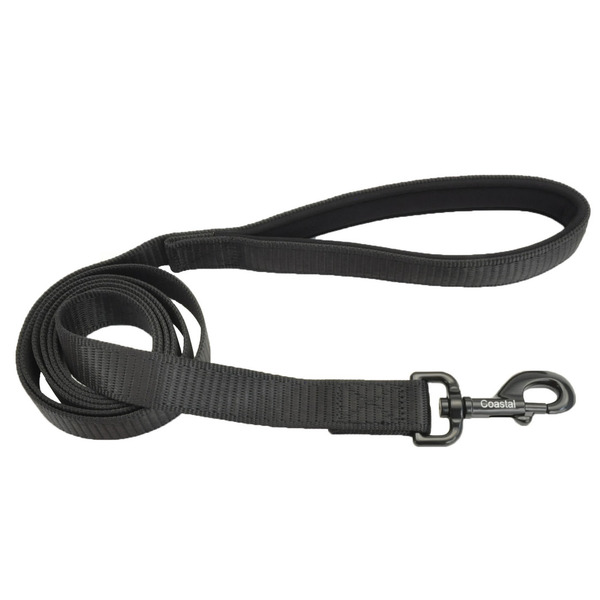Coastal Pet Comfort Overlay Dog Leash, 1x6 in - Black