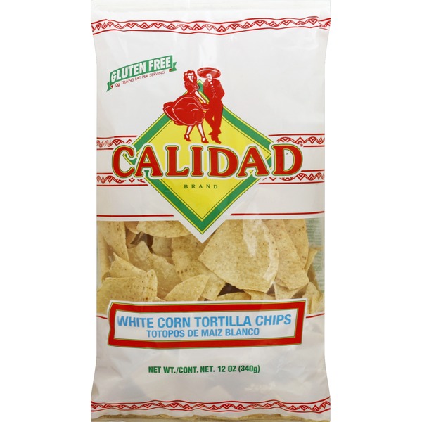 Calidad Tortilla Chips, White Corn (12 oz) from Safeway Instacart