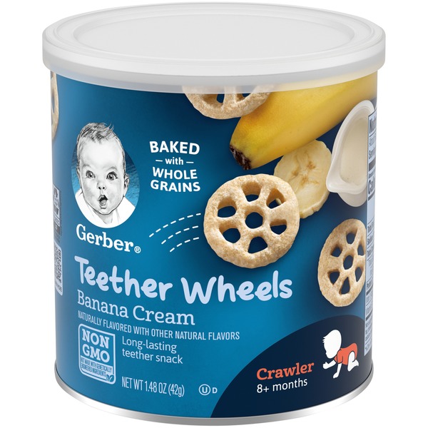 Gerber Teether Wheels Banana Cream (42 g) from Walmart Instacart