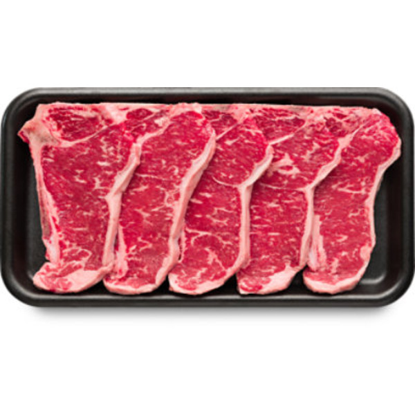 Vpc Thin Bone-In Choice Beef Top Loin New York Strip Steak