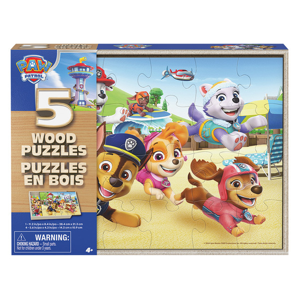 Spin Master 5pc Wooden Puzzle Paw Patrol Same-Day Delivery or