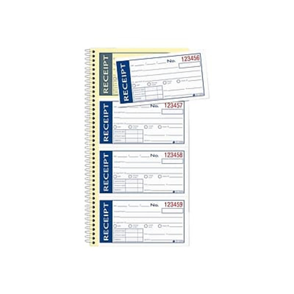 Adams 2.75"L x 4.75"W Write 'N Stick 2-Part Carbonless Receipts Book