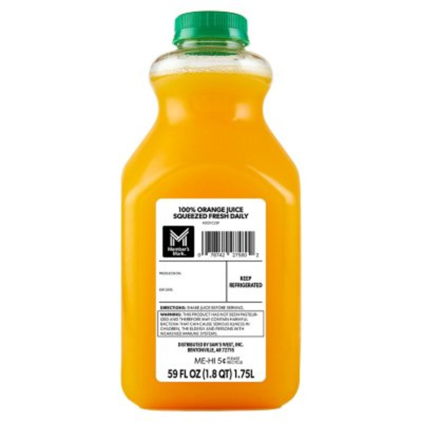Member's Mark Fresh-Squeezed Orange Juice Same-Day Delivery
