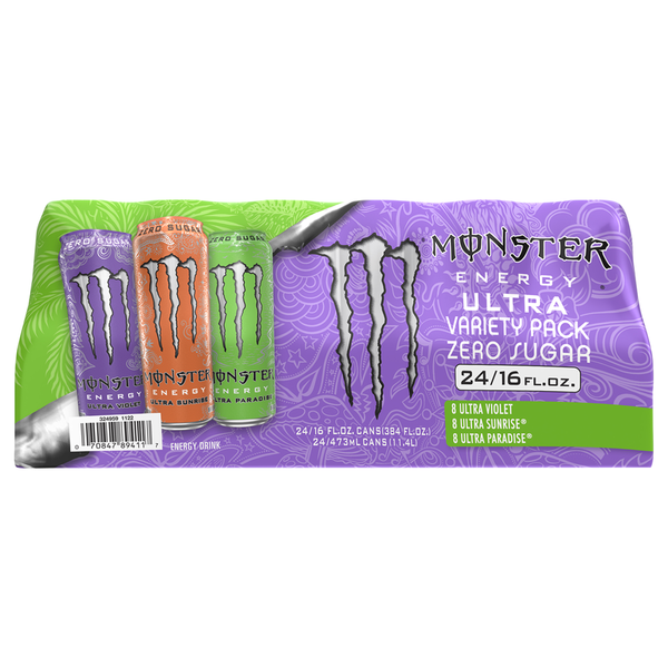 Monster Variety Pack Ultra Zero Sugar Energy Drink Same-Day