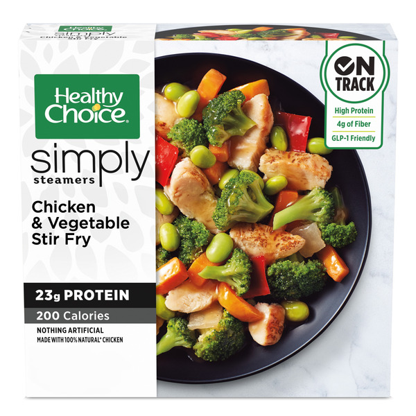 Healthy Choice Simply Steamers Chicken & Vegetable Stir Fry, Frozen Meal