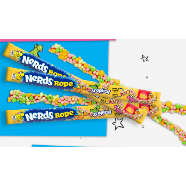 Nerds Rope, Tropical, 0.92 oz, 24 Ct