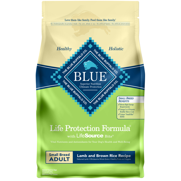 blue dog food lamb and rice