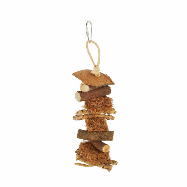 All Living Things Natural Coco Mini Rope Bird Toy - Brown