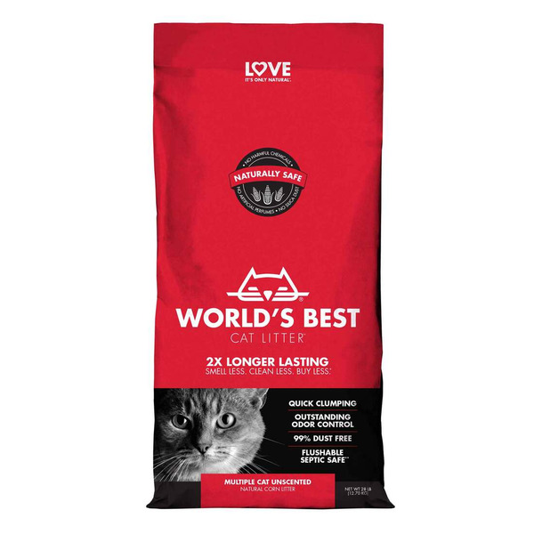 World's Best Cat Litter Unscented Multiple Cat Cat Litter