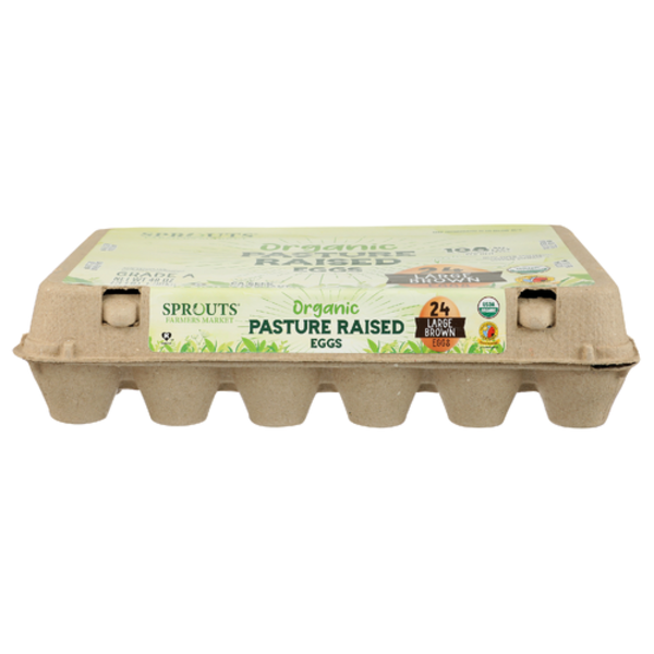 Sprouts Organic Pasture Raised Large Brown Grade A Eggs