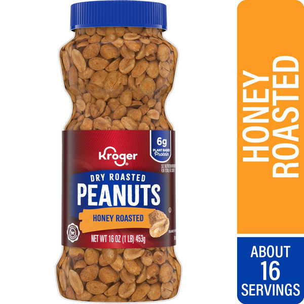 Kroger Kroger Honey Roasted Dry Roasted Peanuts Same-Day Delivery or ...