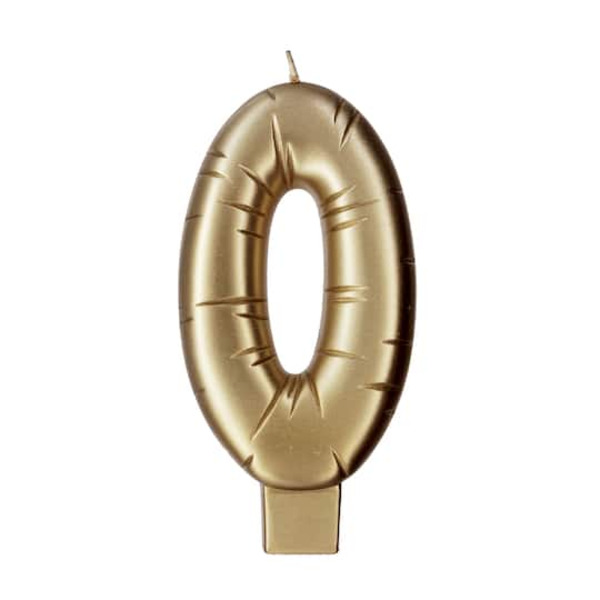 Makery Gold Number 0 Candle