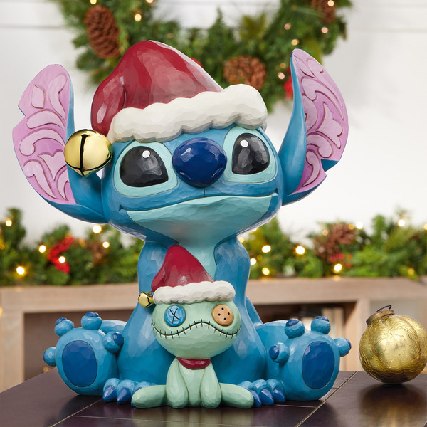 Jim Shore Disney Holiday Stitch & Scrump Figurine