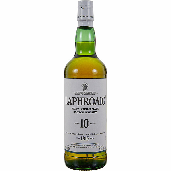 Laphroaig Islay Single Malt Scotch Whiskey, 10 Year, 750 ml Same