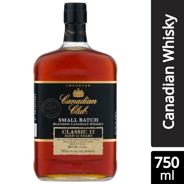 Canadian Club Classic 12 Year Old Whisky Same-Day Delivery or