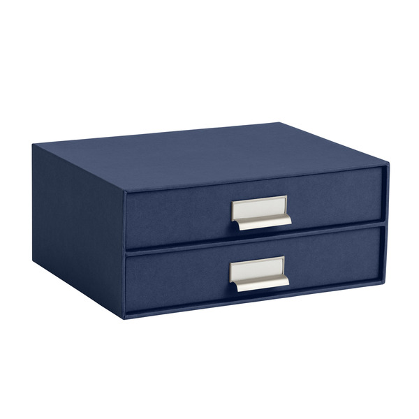 Bigso Box Of Sweden Stockholm Paper Drawers - Navy